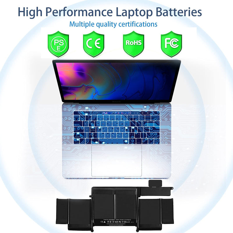 Original Genuine Battery for MacBook Pro 13" Retina A1493 A1502 (Late 2013 Mid 2014) ME864LL/A ME866LL/A 020-8148 A1582(Early 2015)[ Li-Polymer 11.34V 71.6Wh]