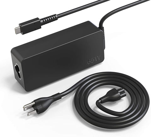 Original Charger Genuine 65W 45w USB-C AC Charger,for Lenovo ThinkPad X1 T480 T480S T490 T490S T570 L380 L480 L580 Yoga 720 730-13 720-13IKB Chromebook C330 S330 C340 S340 300e 500e, with DC USB C Charging Cable