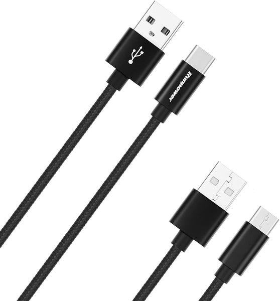 Original Charger Genuine USB 2.0 USB-A to Type-C (4.9ft) Nylon Braided,for Samsung Galaxy S8 S8+,Apple New MacBook,Xiaomi 5,LG V20 G5 G6,HTC 10,Huawei P9 and More Devices with Type C Port(2-Pack)