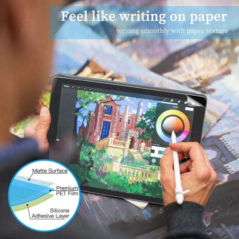 New Paperlike Screen Protector, High Touch Sensitivity Texture PET Film for iPad Pro 11 inch (2018 Release), Compatible with Pencil & Face ID (11 inch)