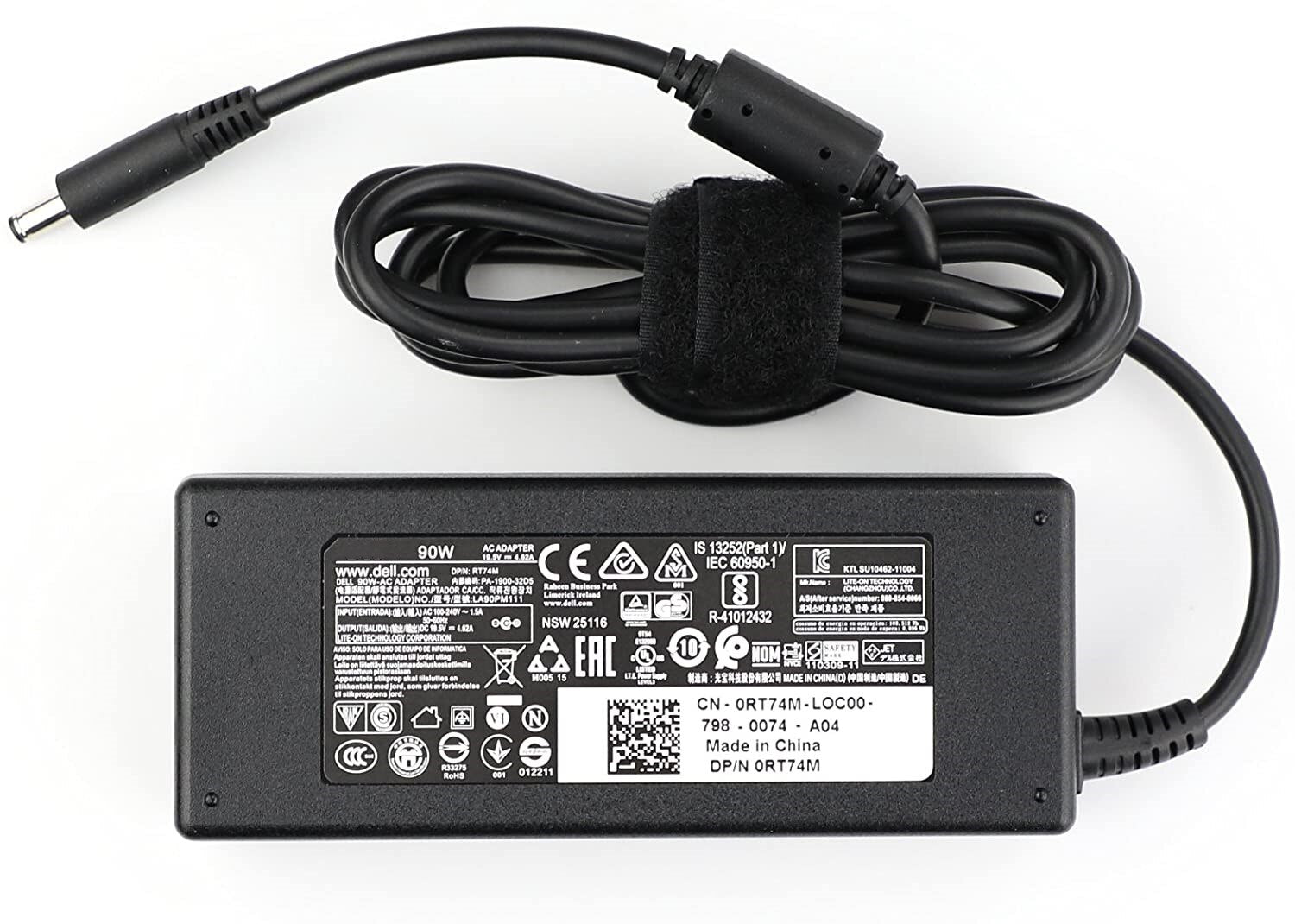 90W AC Charger for Dell XPS 13 (L321X) / (L322x), 13 (9343), XPS 12 (9Q23) / (9Q33), 11 (9P33), 100% Compatible with P/N: RT74M,
