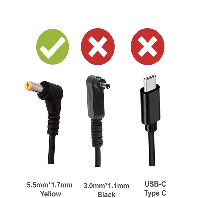 AC Charger for Acer  Aspire E15 A315 V3 A515 F15 V3 R3 E1 E3 ES1 A114 ES1-512 ES1-432 Laptop Adapter Power Supply Cord