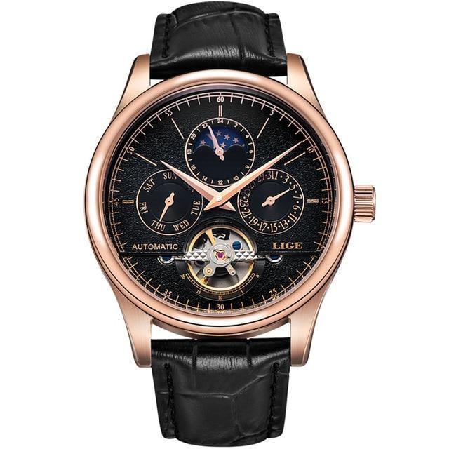 LIGE SYED AUTOMATIC MECHANICAL TOURBILION WATCH