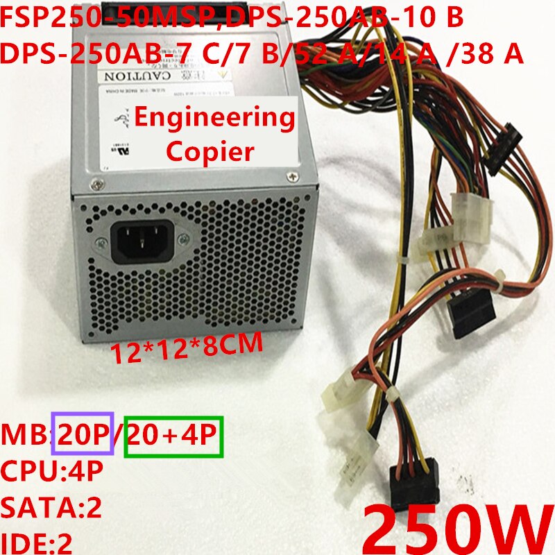 Almost New Original PSU For Delta/FSP 250W Power Supply FSP250-50MSP DPS-250AB-10 B DPS-250AB-7 C/7 B DPS-250AB-52 A/14 A /38 A