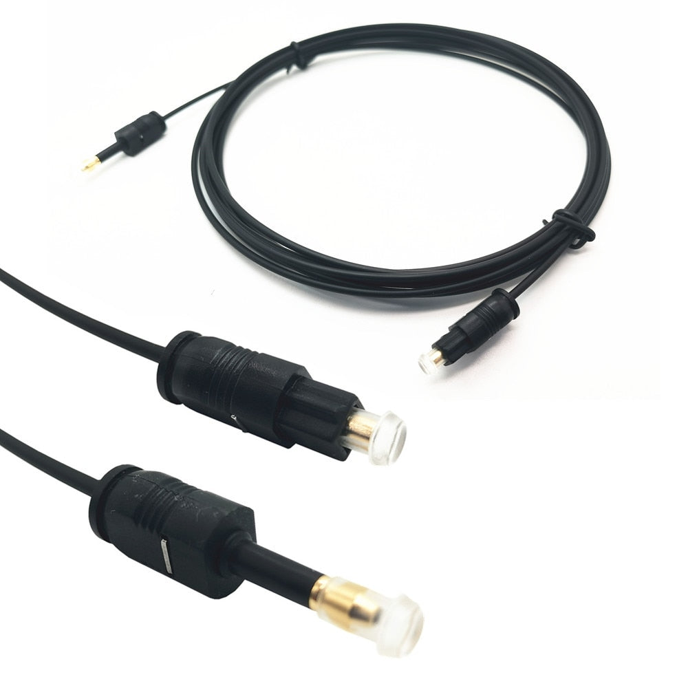 Digital Sound Toslink to Mini Toslink Cable 3.5mm SPDIF Optical Cable 3.5 to Optical Audio Cable Adapter for Macbook