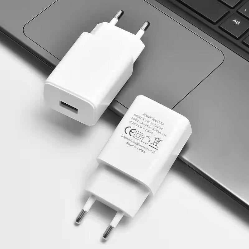 2-Pack 2A EU Charger Power Adapter Charging Plug for  iPhone Samsung Huawei Xiaomi LG Google Motorola