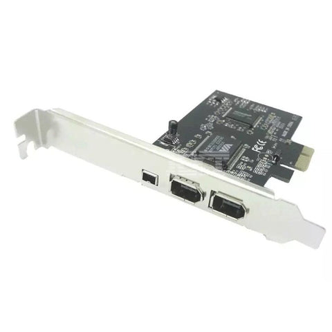 Firewire Card,PCIe Firewire 800 Adapter for Windows 10 with Low Profile Bracket and Cable,3 Ports (2x6 Pin 1x4 Pin) IEEE 1394
