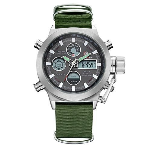 GREEN ARMY MILITARY WATERPROOF LED WATCH