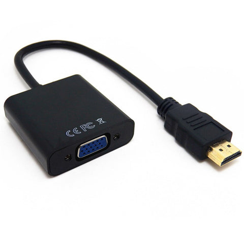 HDMI-compatible to VGA adapter Digital to Analog Video Audio Converter Cable 1080p for Xbox 360 PS3 PS4 PC Laptop Box Projector