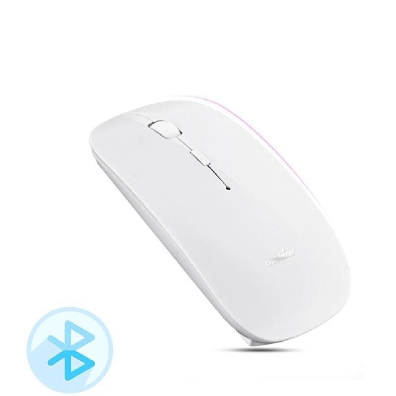 Wireless Slim Mini Optical Mouse for Macbook Laptop Windows PC - Bluetooth White