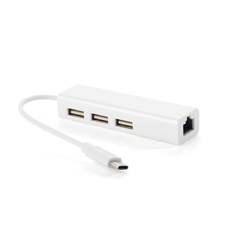 USB Type C Hub and Ethernet Adapter for Macbook Pro Air & Other Devices