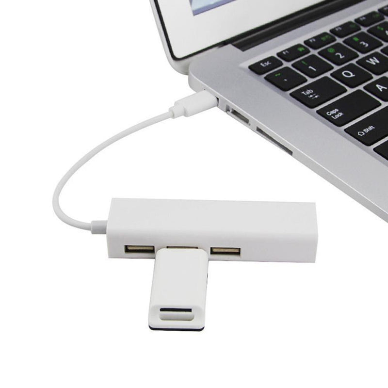 USB Type C Hub and Ethernet Adapter for Macbook Pro Air & Other Devices