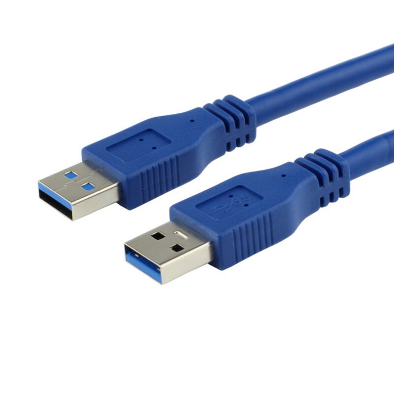High Speed Blue USB 3.0 A type Male to Male USB Extension Cable AM TO AM  4.8Gbps Support USB 2.0 0.3M 0.6M 1M 1.5M-5M