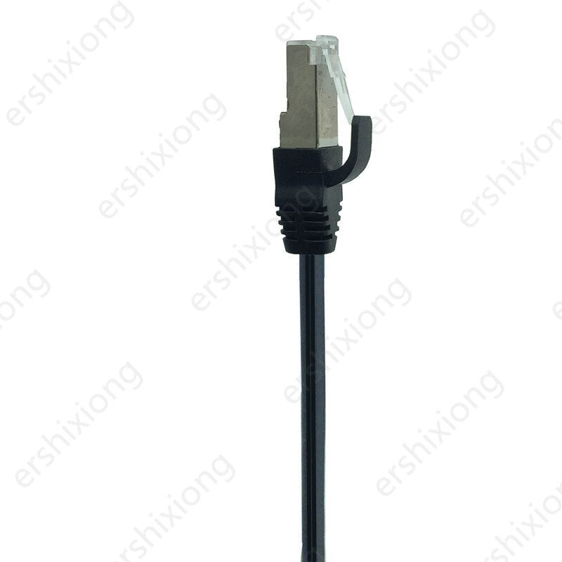 Lan Cable RJ45 Male to Female Extend Cord RJ45 Ethernet CableScrew Panel Mount Left Right Angled 90 Degree UP&Down 0.3m 0.6m