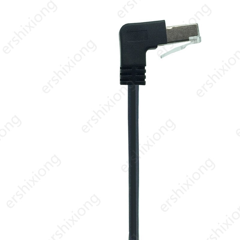 Lan Cable RJ45 Male to Female Extend Cord RJ45 Ethernet CableScrew Panel Mount Left Right Angled 90 Degree UP&Down 0.3m 0.6m