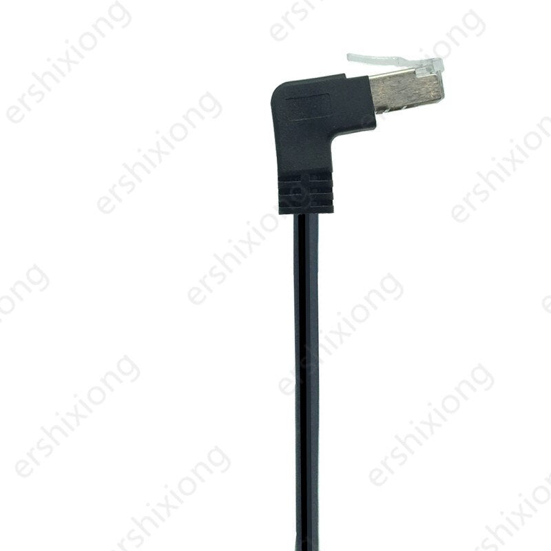 Lan Cable RJ45 Male to Female Extend Cord RJ45 Ethernet CableScrew Panel Mount Left Right Angled 90 Degree UP&Down 0.3m 0.6m