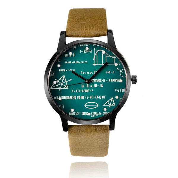 MATH LOVER LEATHER WATCH