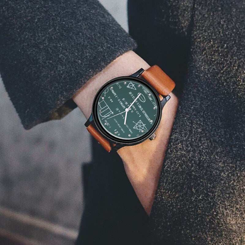 MATH LOVER LEATHER WATCH