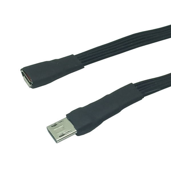 Micro USB 5Pin Male to Female M/F OTG Extension Flat Cable data sync Extender Cabo for Keyboard Mouse USB Flash 5cm 10cm 20cm