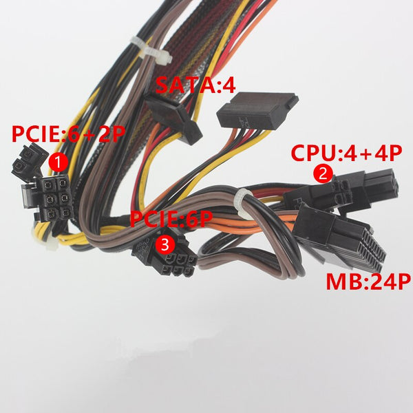 New Original PSU Power Supply AcBel 6 + 8p Video Card Power Supply 400W Switching Power Supply PCD023