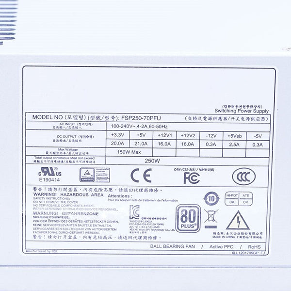 New Original PSU Power Supply Advantech -5V 610L 250W Switching Power Supply FSP250-70PFU