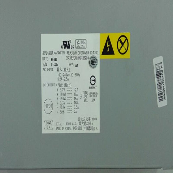 New Original PSU Power Supply Asus Acbel 1U RS120-E3 TAITO2 400W Switching Power Supply API4FS30