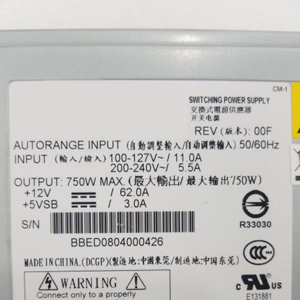 New Original PSU Power Supply Asus RS260-E4/RX8 750W Switching Power Supply DPS-750EB A DPS-750EB B DPS-750EB C