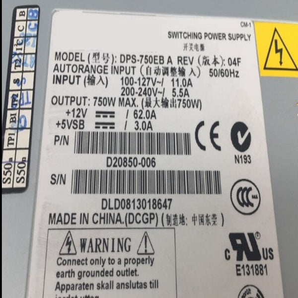 New Original PSU Power Supply Asus RS260-E4/RX8 750W Switching Power Supply DPS-750EB A DPS-750EB B DPS-750EB C