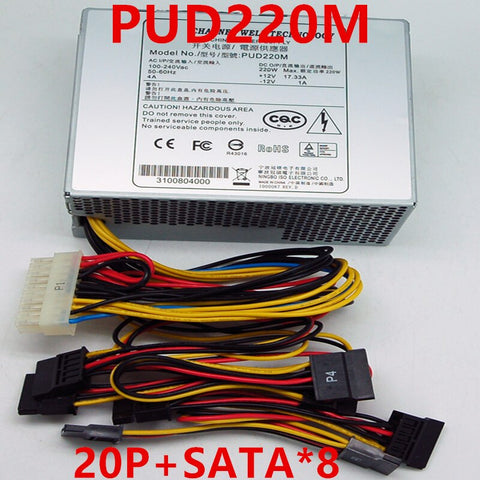 New Original PSU For Dahua DVR NVR 20Pin SATA*8 220W Switching Power Supply PUD220M