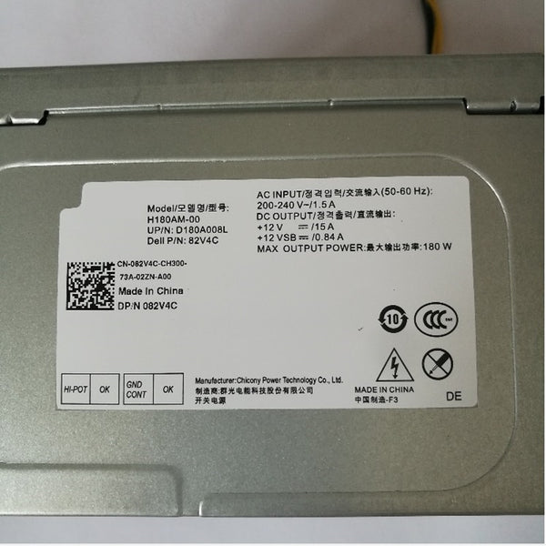 New Original PSU Power Supply Dell 3670 3070 3967 3977 3980 8Pin 180W Power Supply H180AM-00 L180EM-00 L290AM-00 AC290AM-00 AC180EM-00