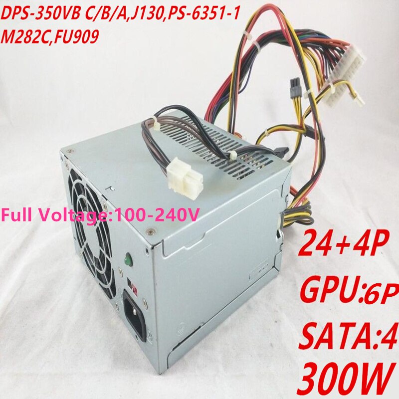 New Original PSU For Dell 400 410 I530 8100 Power Supply DPS-350VB C DPS-350VB B DPS-350VB A PS-6351-1 M282C FU909 PS-6351-2