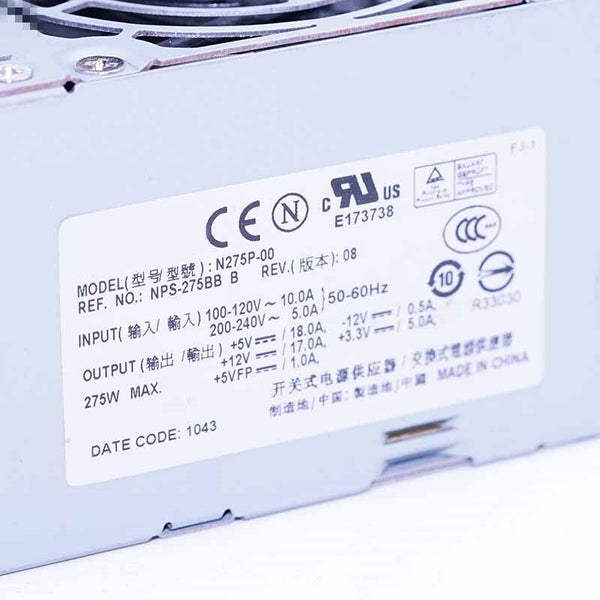 New Original PSU Power Supply Dell 740 9100 5100 5500 275W Power Supply N275P-01 N275P-00 H275P-00 H275P-01 B275AM-00 D275P-00 L275E-01
