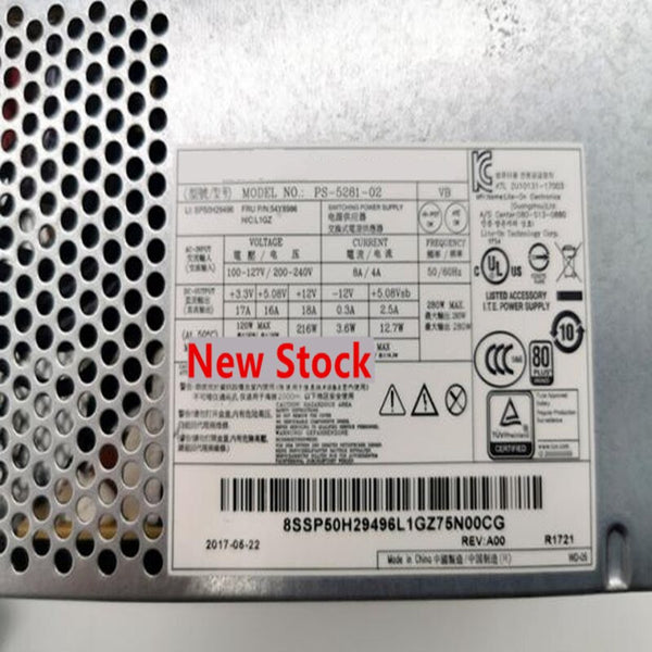 New Original PSU Power Supply Dell/HP/Lenovo 280W Switching Power Supply PS-5281-02 PC6001