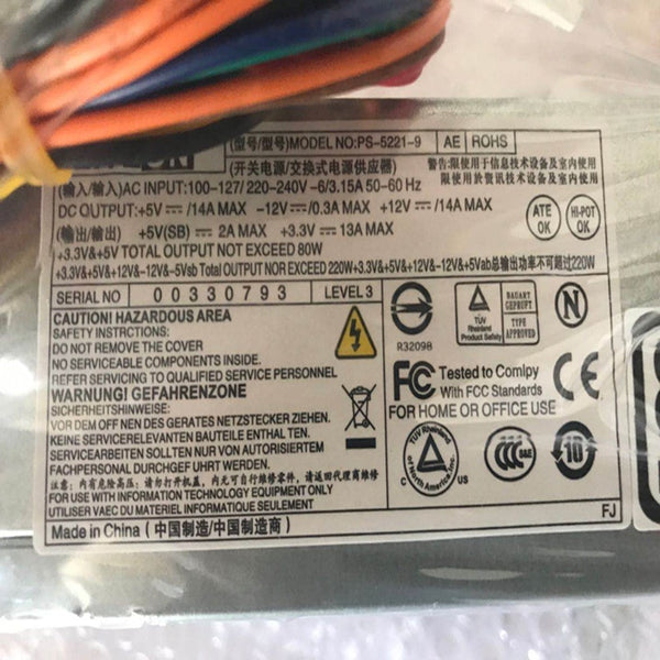 New Original PSU Power Supply Dell L1200 L1210 L1320 L1700 220W Power Supply L220AS-00 DPS-220U B H220NS-00 L220WS-01 PS-5221-9 PS-5221-6