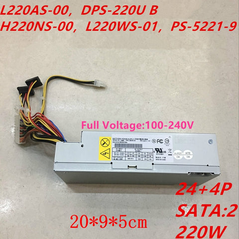 New Original PSU Power Supply Dell L1200 L1210 L1320 L1700 220W Power Supply L220AS-00 DPS-220U B H220NS-00 L220WS-01 PS-5221-9 PS-5221-6
