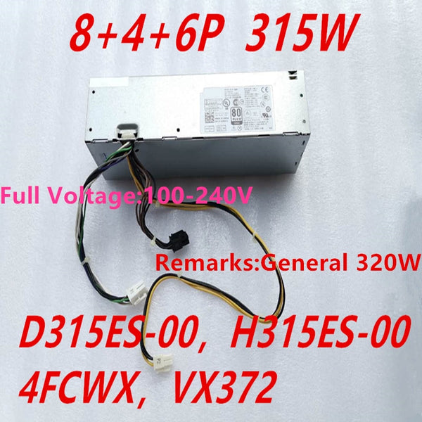 New Original PSU Power Supply Dell OptiPlex 3020 9020 XE2 T1700 315W Power Supply D315ES-00 H315ES-00 4FCWX VX372 AC320EM-01 L255AS-00