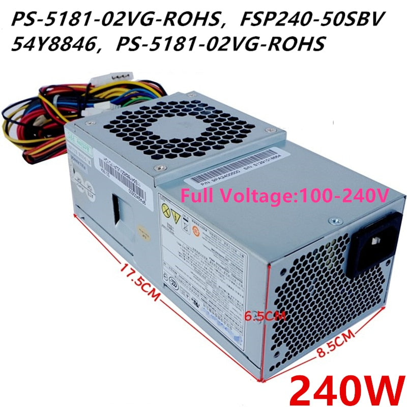 New Original PSU Power Supply Dell V200 220 545 546 3010 560 580S S5000 I530 531S 240W Power Supply PS-5181-02VG-ROHS FSP240-50SBV