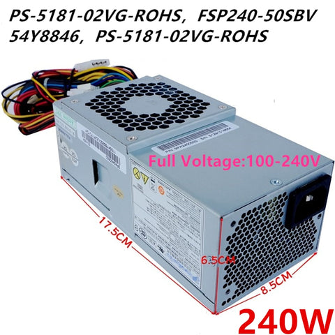 New Original PSU Power Supply Dell V200 220 545 546 3010 560 580S S5000 I530 531S 240W Power Supply PS-5181-02VG-ROHS FSP240-50SBV