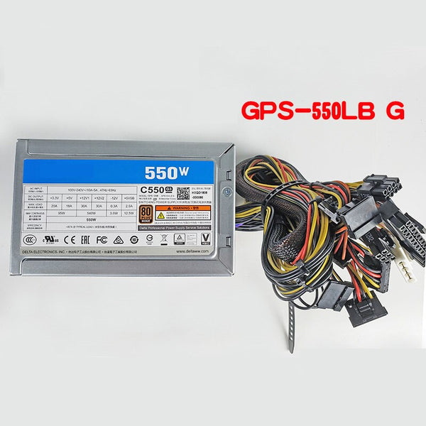 NEW Power Supply  Original PSU For Delta 80plus Gold 550W Switching Power Supply GPS-550LB G