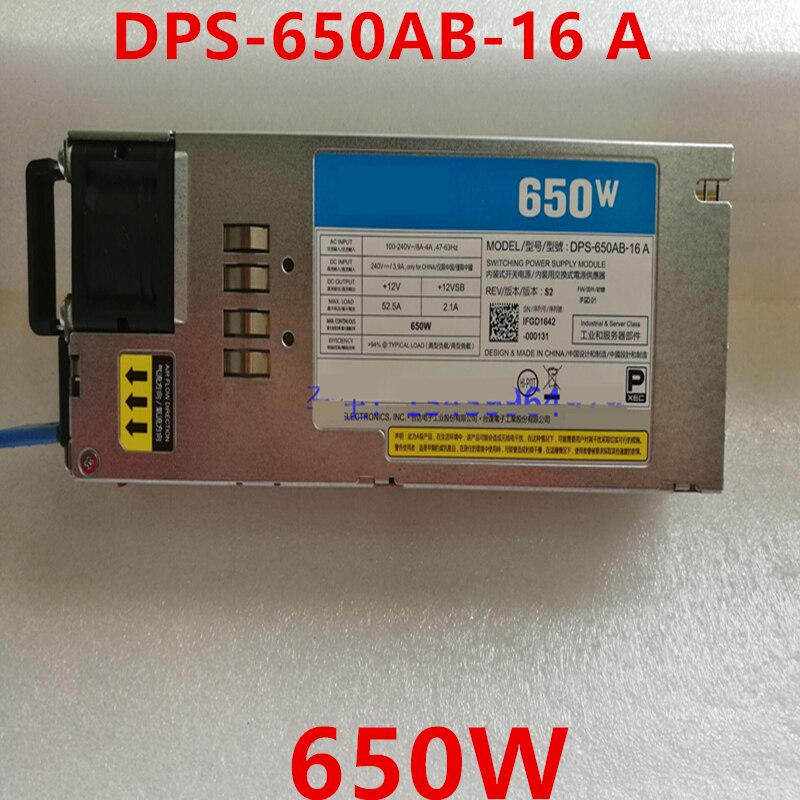 New Original PSU For Delta CRPS 650W Switching Power Supply DPS-650AB-16 A