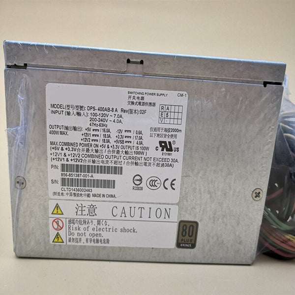 New Original PSU For Delta NEC GT110b 80plus Bronze 400W Switching Power Supply DPS-400AB-8 A