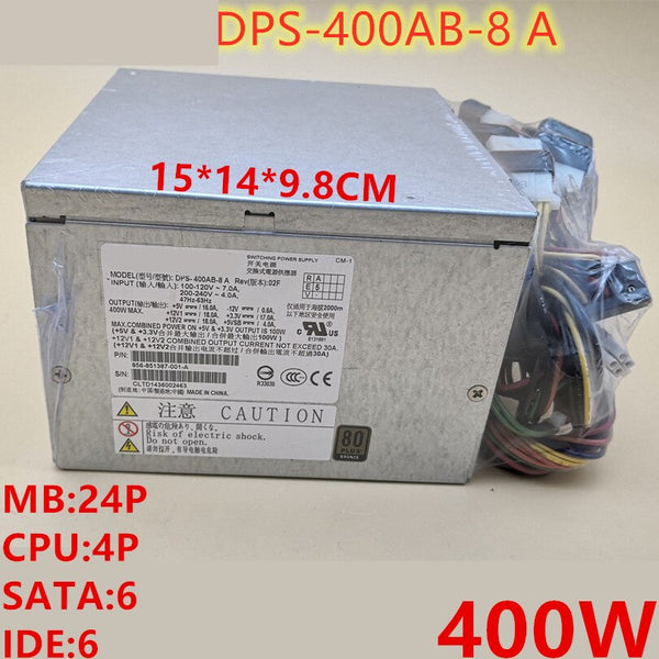 New Original PSU For Delta NEC GT110b 80plus Bronze 400W Switching Power Supply DPS-400AB-8 A
