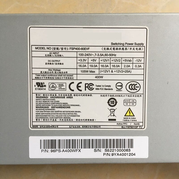 New Original PSU  Power Supply FSP 1U 400W Switching Power Supply FSP400-60EVF FSP350-60EVF ACE-818APM