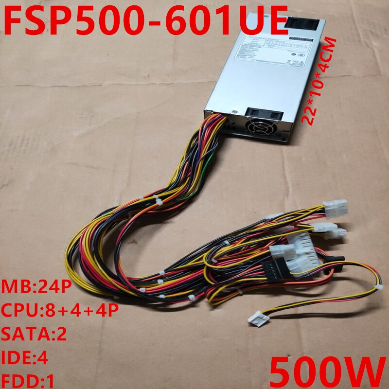 New Original PSU Power Supply FSP 1U CPU8P*2 500W Switching Power Supply FSP500-601UE