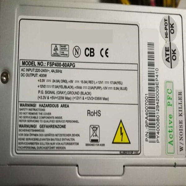 New Original PSU Power Supply FSP 400W Switching Power Supply FSP400-60APG FSP400-60GHN(85) FSP350-60PN(PF）