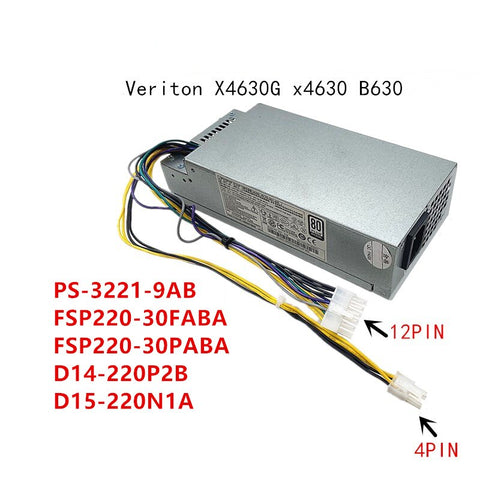 NEW Power Supply  Original PSU For FSP 4630G 6630G B630 12Pin 220W Power Supply PS-3221-9AB FSP220-30FABA FSP220-30PABA D14-220P2B D15-220N1A