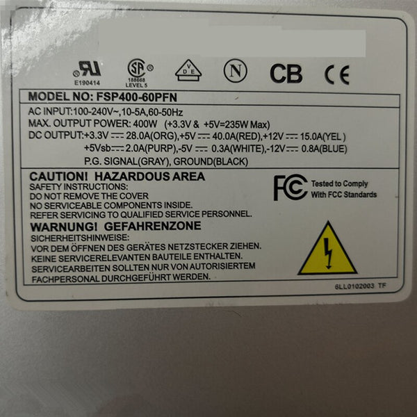 New Original PSU Power Supply FSP -5V 400W Switching Power Supply FSP400-60PFN(-5V)