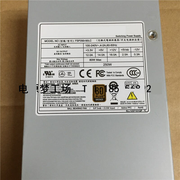 NEW Power Supply  Original PSU For FSP 80plus Bronze 1U 250W Switching Power Supply FSP250-50LC