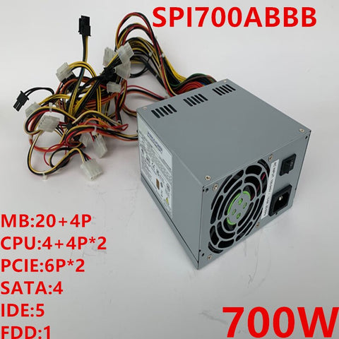 NEW Power Supply  Original PSU For FSP 80plus Bronze 700W Switching Power Supply SPI700ABBB