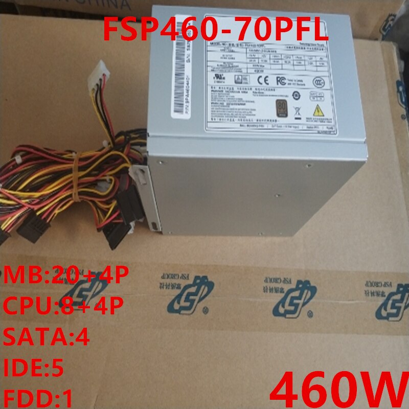 NEW Power Supply  Original PSU For FSP 80plus Bronze ATX 460W Switching Power Supply FSP460-70PFL